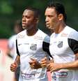 Ricardo Oliveira e Robinho formam a dupla da seleção do Paulista  Foto: Divulgação Santos FC