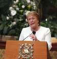 <p>Michelle Bachelet diz que proibição do aborto põe em risco a vida das mulheres</p>  Foto: Josue Decavele / Reuters
