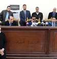 <p>Juiz Mohamed Nagi Shehata fala durante julgamento de caso conhecido como "Massacre Kerdassa", no Cairo</p>  Foto: Asmaa Waguih / Reuters