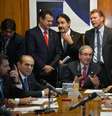 Reunião de líderes da Câmara dos Deputados nesta quarta-feira  Foto: Wilson Dias / Agência Brasil