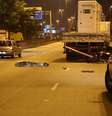 Atropelamento na madrugada neste domingo deixou um morto e um ferido  Foto: Edison Temoteo / Futura Press