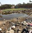 <p>Autoridades dizem acreditar que múmias tenham sido descobertas por pessoas que realizam escavações ilegais, que as teriam jogado no córrego</p>  Foto: AFP