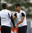 Artilheiro do Santos em 2014, Gabriel volta da Seleção sem status de titular  Foto: Divulgação Santos FC