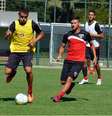 Centurión faz primeiro treino com todo o grupo do São Paulo  Foto: São Paulo FC / Divulgação