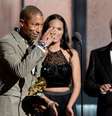 <p>Pharrell Williams durante o Grammy 2015</p>  Foto: Getty Images 