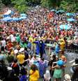 <p>Neste ano, por conta da viol&ecirc;ncia,&nbsp;o Carnaval carioca n&atilde;o contar&aacute; com o bloco do Parque Prolet&aacute;rio. (Na foto, o bloco Desliga da Justi&ccedil;a, um dos mais famosos do RJ)</p>  Foto: Fernando Maia/ Riotur / Fotos Públicas