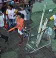 Espetos de churrasco e outros objetos também foram apreendidos  Foto: Agecom/Divulgação