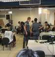 <p>Movimentação foi intensa na delegacia do centro</p>  Foto: Daniel Favero / Terra