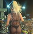 <p>Alinne Rosa mostrou sensualidade em Salvador</p>  Foto: Fred Pontes / Divulgação