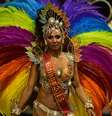 <p>Valeska Rei, assistente de palco de Rodrigo Faro, foi a rainha de bateria da Império de Casa Verde</p>  Foto: Nelson Almeida / AFP