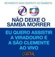 Internautas criticam a Globo por não transmitir ao vivo os desfiles de Viradouro e São Clemente  Foto: Facebook / Reprodução