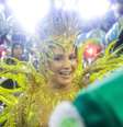 <p>Claudia Leitte desfilou como rainha de bateria da Mocidade</p>  Foto: Rudy Trindade / Frame