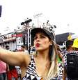 Foliona fez até biquinho na hora de tirar selfie  Foto: Fernanda Sanjuan / PrimaPagina