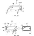 Óculos virtual da Apple poderia ser acoplado ao iPhone  Foto: USPTO / Reprodução