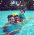 <p>Piovani com Scooby e Dom</p>  Foto: Instagram @luapio / Reprodução