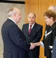 <p>Presidenta Dilma Rousseff durante cerimônia de entrega das Cartas Credenciais dos Embaixadores Estrangeiros, na sexta-feira</p>  Foto: Roberto Stuckert Filho/PR / Blog do Planalto