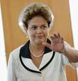 Presidente Dilma Rousseff durante reunião com o ministro de Relações Exteriores alemão, Frank-Walter Steinmeier, no Palácio do Planalto, em Brasília. 13/2/2015  Foto: Ueslei Marcelino / Reuters