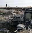 Destroços do voo MH17 da Malaysia Airlines que foi derrubado na Ucrânia, em Hrabove (Grabovo), na região de Donetsk, leste da Ucrânia  Foto: Maxim Shemetov / Reuters