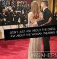 Campanha #AskHerMore  Foto: BBC Mundo / Copyright