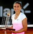 Italiana perdeu um set no torneio: para a brasileira Bia Haddad  Foto: Matthew Stockman / Getty Images 