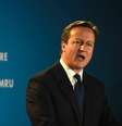 Premiê britânico David Cameron fala durante conferência em Cardiff. 27/02/2015  Foto: Rebecca Naden / Reuters