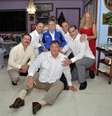 Ex-presidente Fidel Castro com os cinco cubanos espiões e esposa  Foto: Cubadebate / Reuters