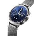 O Huawei Watch possui 512 MB de RAM, 4 GB de espaço em disco, Android Wear, opções de cores em prata, ouro ou preto e pulseiras de aço ou couro.   Foto: Huawei / Divulgação
