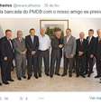 <p>Renan e Cunha em reunião com o e-xpresidente Lula no mês passado</p>  Foto: Twitter / Reprodução
