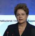 <p>Presidente Dilma durante cerimônia de abertura do evento</p>  Foto: NBR