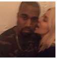 <p>A 'nova loira' Kim Kardashian e seu marido Kanye West</p>  Foto: Instagram / Reprodução
