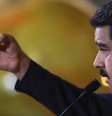 O presidente venezuelano, Nicolás Maduro, discursa em rede nacional de TV em Caracas na segunda-feira. 09/03/2015  Foto: Palácio Miraflores / Reuters