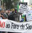 Grupo era acompanhado por policiais militares e agentes de trânsito  Foto: Carlos Arthur / Futura Press