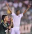 <p>Palmeiras foi derrotado por 2 a 1 para o Santos na Vila Belmiro</p>  Foto: Fernando Dantas / Gazeta Press