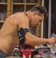 <p>Cézar engordou 4kg desde que entrou no BBB15</p>  Foto: Paulo Belote / TV Globo / Divulgação
