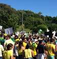 <p>Protesto contra Dilma Rousseff, em Presidente Prudente, no interior de São Paulo</p>  Foto: Pedro F. M. S. Tiezzi / vc repórter