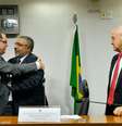 Manoel Dias e Carlos Eduardo Gabas participam de audiência  Foto: Geraldo Magela / Agência Senado