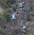 <p>Imagen aérea do local onde estão os destroços do avião</p>  Foto: EFE en español