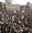 Seguidores de grupo rebelde Houthi fazem protesto em Sanaa. 26/3/2015  Foto: Khaled Abdullah / Reuters