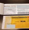 Preste atenção na capa e no verso do carnê: se os números dentro do círculo na capa estiverem corretos e o remetente for a Secretaria da Micro e Pequena Empresa, o documento é verdadeiro  Foto: Blog Sebrae / Reprodução