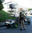 Veículo foi apreendido pela Polícia Rodoviária Federal na Grande Florianópolis  Foto: PRF-SC / Reprodução