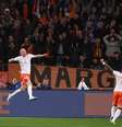 Klaassen comemora gol contra a Espanha  Foto: Emmanuel Dunand / AFP