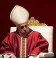 <p>Papa Francisco celebrou missa sobre o mart&iacute;rio arm&ecirc;nio</p>  Foto: EFE/Claudio Peri