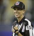 Sarah Thomas será juíza de linha na temporada  Foto: Stephen Brashear / AP