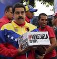 Presidente da Venezuela Nicolás Maduro durante comício em Caracas. 09/04/2015  Foto: Marco Bello / Reuters