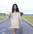 <p>Fernanda Motta curte o quarto dia de SPFW com vestido que deixa pele à mostra</p>  Foto: Léo Franco / AgNews
