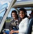 <p>Ex-BBBs Rafael e Talita comemoram um mês de namoro com passeio de helicóptero</p>  Foto: Marcelo Gobbi  / AgNews