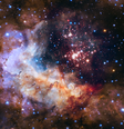 Imagem de estrelas com aproximadamente dois milhões de anos é captada pelo Hubble  Foto: Nasa