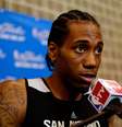 Kawhi Leonard, 23 anos, é considerado um dos melhores jovens jogadores da NBA  Foto: Alex Trautwig / Getty Images