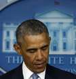 Presidente dos Estados Unidos, Barack Obama, faz declaração sobre morte de reféns durante operação de contra-terrorismo em janeiro  Foto: Jonathan Ernst / Reuters