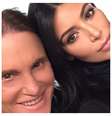 Kim Kardashian e o padrasto Bruce Jenner  Foto: @kimkardashian/Instagram / Reprodução